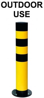 picture of Black Bull Flex HD Bollard - 159mm dia. x 965mmH - Yellow - [MV-199.27.906] - (LP)