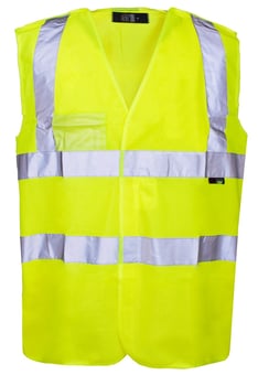 Picture of Supertouch Hi Vis Yellow Pull Apart Vest - ST-34831