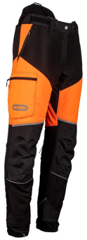 picture of Oregon Protect Pro Chainsaw Trousers - Orange/Black - OR-695601