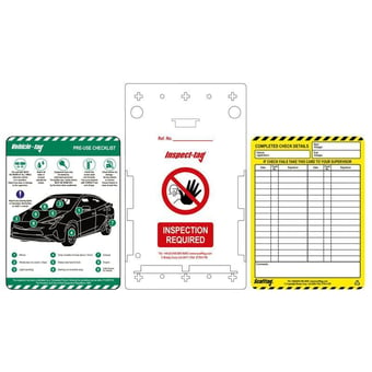 Picture of Scafftag Car Tag - Box of 1 Holder, 5 Inserts - [SC-ENT-ETI-CAR-1A]