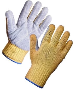 picture of Kevlar Cable and Grid Cleaner Gloves with Chrome Patch - Size 10 - [ST-30312] - (DISC-W)