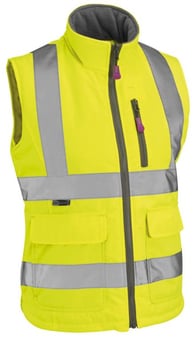 picture of Sandymere - Hi-Vis Yellow Women's Bodywarmer - LE-BWL01-Y