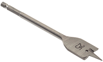 picture of Amtech Quick Change Flat Wood Bit - 25mm x 152mm - [DK-F1415]