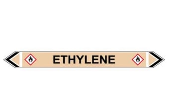 Picture of Flow Marker - Ethylene - Yellow Ochre - Pack of 5 - [CI-13452]