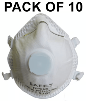 picture of WL-2012V FFP3 NR Face Mask With Valve - Pack of 10 - [TX-WL-2012V]