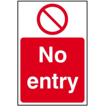 Picture of Spectrum No Entry, No Man Symbol - RPVC 200 x 300mm - SCXO-CI-13863