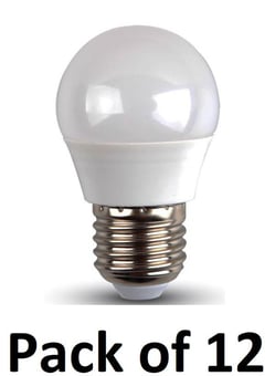 picture of Power Plus - 6W - E27 Energy Saving Golf Bulb LED - 540 Lumens - 6000k Day Light - Pack of 12 - [PU-3026]