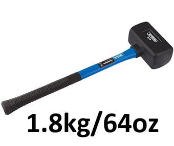 picture of Draper - Rubber Dead Blow Hammer with Fibreglass Shafts (1.8kg/64oz) - [DO-74319]