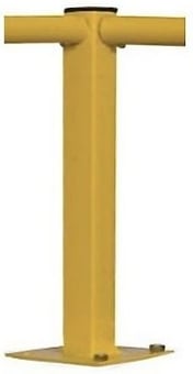 picture of QMP Round Tube Rail Barrier - Single Barrier - Corner Post - H.500mm - [QM-RBSRBRCX500Y]