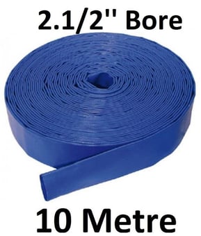 picture of Weather Resistant PVC Layflat Hose 2.1/2" Bore - 66.8mm O/D x 64mm - 10 Metre - [HP-LFL212/10]