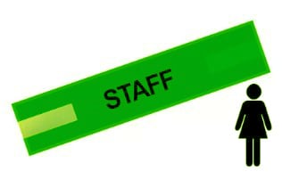 Picture of Lime Green - Ladies Pre Printed Arm band - Staff - 10cm x 45cm - Single - [IH-ARMBAND-G-STA-B-S]