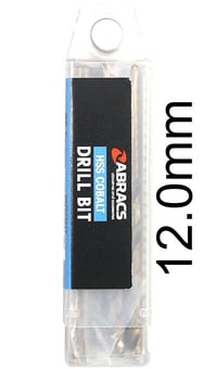 picture of Abracs HSS Cobalt Drill Bit - 12.0mm - Pack of 5 - [ABR-DBCB12005]