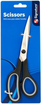 Picture of Signature Easy Grip Scissors with Soft Rubber Handles - Black & Grey - [OTL-316153]