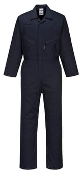 Picture of Portwest - C815 - Portwest Kneepad Coverall - Dark Navy Blue - PW-C815DNR - (DISC-R)