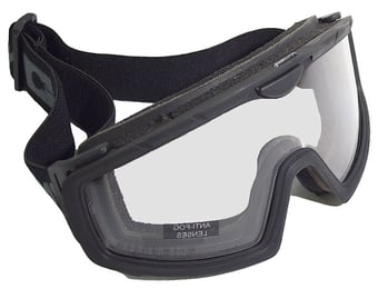 picture of Nuprol Battle Visor Protective Eyewear - No Insert - Clear-Black - [NP-6044-BK] 