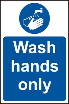 Picture of Spectrum Wash Hands Only - SAV - 200 x 300mm - SCXO-CI-11472