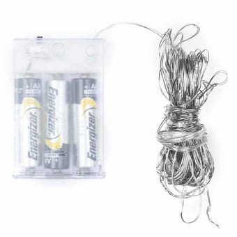 Picture of Hill Interiors 100 LED Battery Micro Lights Silver Wire - [PRMH-HI-20017] - (HP)