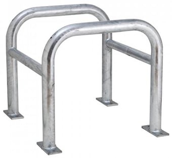Picture of TRAFFIC-LINE Column Protector - Outer Dims. 600 x 620 x 620mm - Inner Dims. 500 x 500mm - Hot Dip Galvanised Finish - [MV-200.29.787]