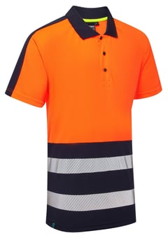 picture of Supertouch Essentials Hi-Vis Eco Coolair Polo Shirt - Orange - ST-SHV-303D1