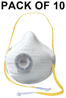 picture of Moldex 3255 Air R FFP3 With Ventex Valve Masks - Size S/M - Pack of 10 - [MO-325501]