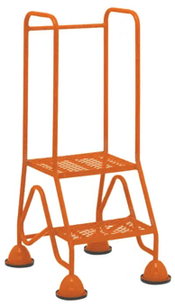picture of Slingsby Multi Glide Premium Platform Steps - 2 Treads - Orange - [SLB-434881] - (LP)