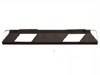 Picture of TRAFFIC-LINE Park-Aid Wheel Stop - 900mmL - Black/White - Complete with Fixings - [MV-284.25.032]