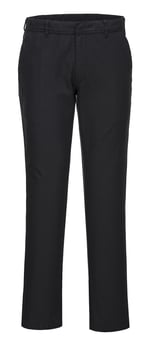 Picture of Portwest - Stretch Slim Chino Black Trouser - Regular Leg 31 Inch - PW-S232BKR
