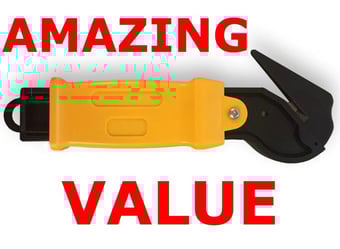 picture of Supreme TTF Robust Moving Edge Safety Cutter Knife - Yellow - [HT-BLU-SK]