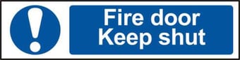 picture of Spectrum Fire door Keep shut – PVC (200 x 50mm) - SCXO-CI-5004