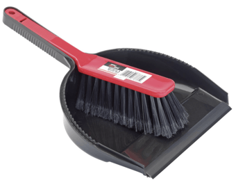 picture of Plastic Dustpan And Nylon Brush Set - [DO-67833]