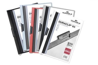 Picture of Durable - DURACLIP 60 - A4 - Assorted - Pack of 25 - [DL-220900]