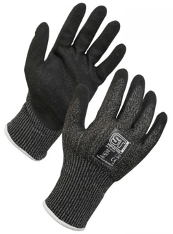 picture of Supertouch Deflector F Cut Resistant Black/Grey Gloves - Pair - ST-SPG-27262