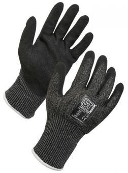 Picture of Supertouch Deflector F Cut Resistant Black/Grey Gloves - Pair - ST-SPG-27262