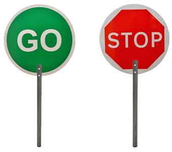 picture of STOP/GO Paddle Signs - 850mm - [CI-14909]