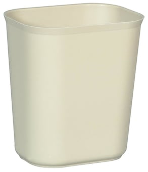 picture of Rubbermaid Fire-Resistant Wastebasket - 13.2 Ltr - Beige - [SY-FG254100BEIG]