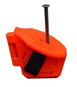 picture of Red Safety Nailer - Magnets Hold Nails & Screws - Single - [HG-SAFETYNAILER] - (DISC-W)