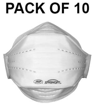 picture of JSP Springfit 431ML FFP3 Disposable Mask - Pack of 10 - [JS-BGA132-206-000]