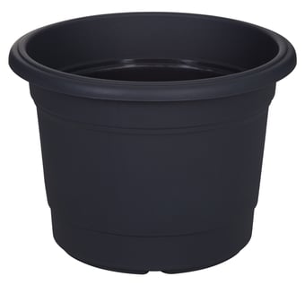 picture of Whitefurze 30cm Round Milano Planter - Gunmetal - [WHF-G01R304]