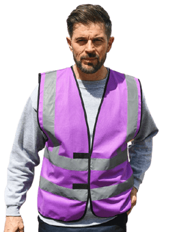 Picture of Korntex Purple Hi Vis Vest - AP-KXVESTPU