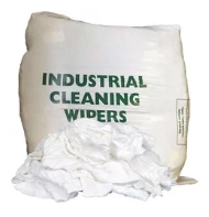 Picture of White Towelling Rags - 9kg Box - Hotel Grade Terry Towelling - [MW-WT9KGBAG]