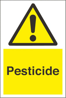 picture of Pesticide Sign - 200 x 300Hmm - Rigid Plastic - [AS-WA141-RP]