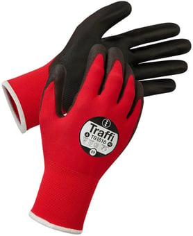 picture of TraffiGlove Classic 1 PU Coated Red Gloves - TS-TG1010 - (LP)
