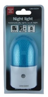 picture of Plug-In 3 LED Soft Blue Night Light - [UM-61441] - (DISC-X)