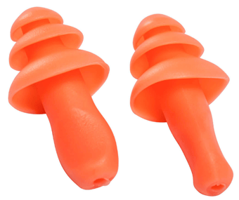 Picture of Portwest EP10 Reusable TPR Ear Plugs Orange - 50 Pairs - [PW-EP10ORR]