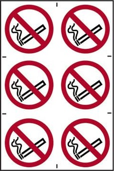 Picture of Spectrum No Smoking Symbols - PVC 200 x 300mm - SCXO-CI-0553