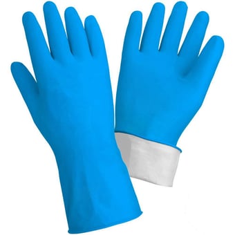 picture of KleenMe Domestic Gloves - Blue - Pair - [FA-54511] - (DISC-R)