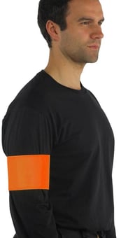 Picture of Yoko Waterproof Orange Arm Band Large/X Large 10 x 55cm - Single - [YO-HVW066-ORANGE-L/XL]