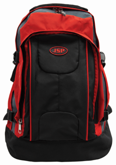 picture of JSP Multi-Pocket PPE Storage Rucksack - Red/Black/Grey - [JS-AVZ080-00L-700]