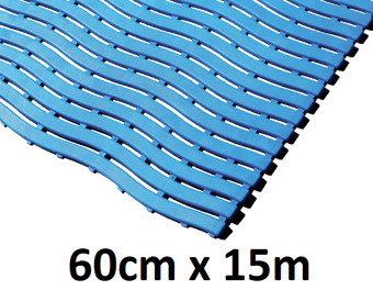 picture of Kumfi Step Anti-Slip Swimming Pool Mat Blue - 60cm x 15m Roll - [BLD-KM250BU]