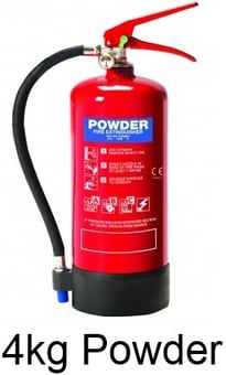 picture of Firechief 4kg ABC Fires Powder Extinguisher - Includes Bracket [HS-FXP4] - (LP)